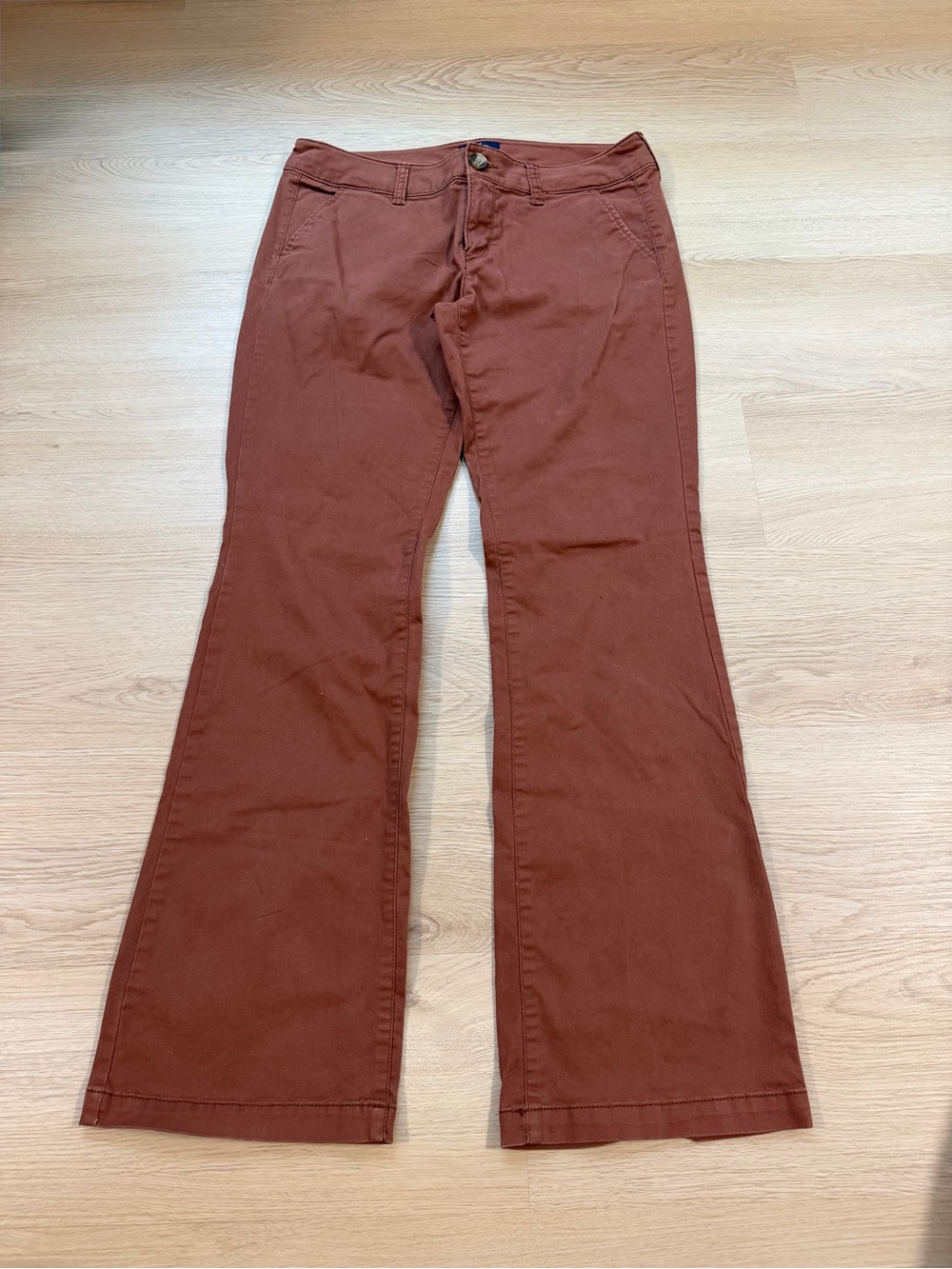 American Eagle Kick Boot Women’s Size 10 Flare Stretch Tan brown